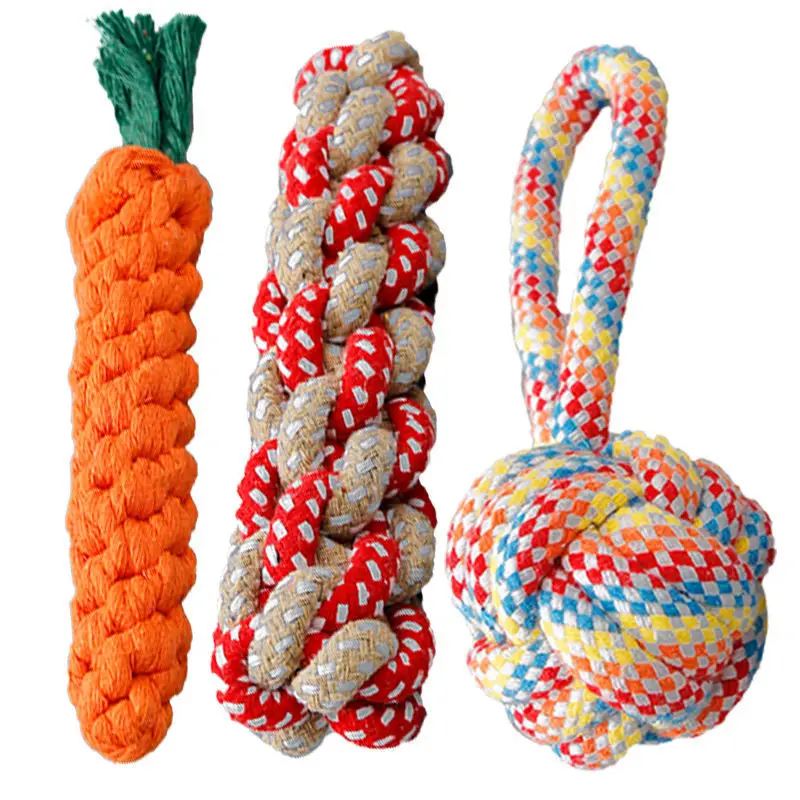 Hot Sales different designs cotton rope dog toys pet pet chew toys pet toys mascotasPopular