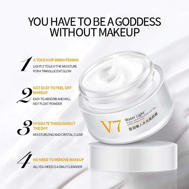 Brigthen Skin Tone-up Cream not need to remove makeup concealer acne flaw Moisturizing Face Body Neck Cream for Lazy People