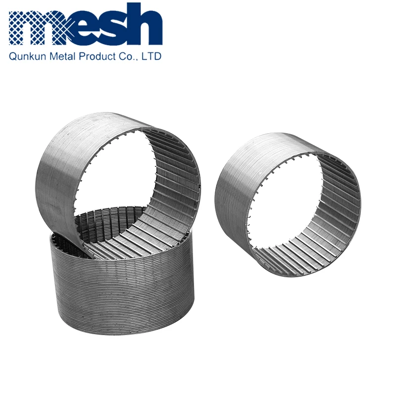 
Stainless steel 304 316 parabolic johnson sieve pipe wedge wire screen filter 