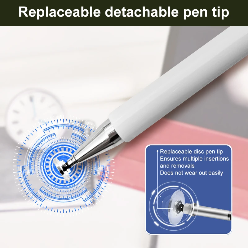 3 In 1 Passive Ballpoint Pen Abs Aluminum Alloy Portable Tablet Wholesale Stylus Pen