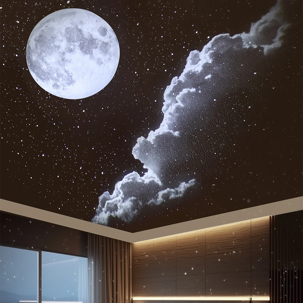 New HD Moon Earth Planet Projector Lamp Projector Lamp Star Clouds Projection Light Lamp with Bluetooth speaker