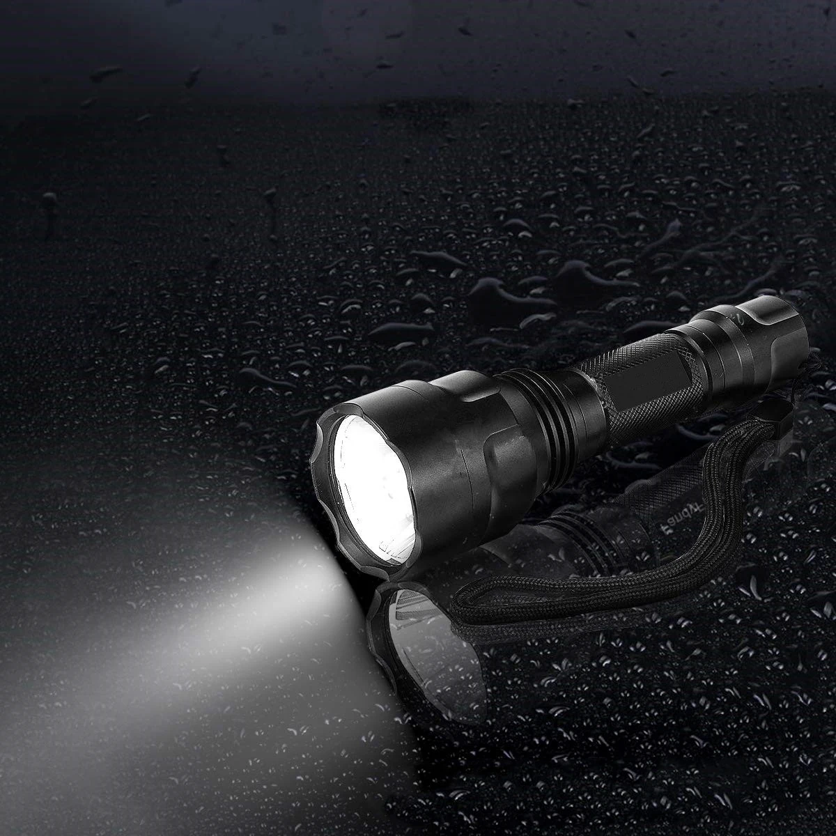 QXMOVING Super Bright Rechargeable Multi-function Fast Track Torch Light 350lm Strong Light Tactical Flashlight