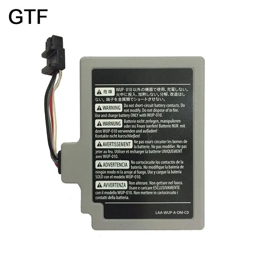 GTF 3.7V1500mAh Rechargeable Li-ion Battery Pack Replacement for Nintendo Wii U Controller WUP-012 Electric Power Tool