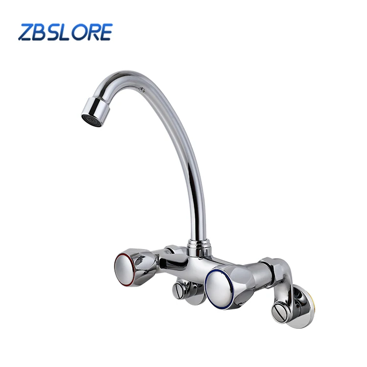 Kitchen Mixer Faucet Wall Mounted Flexible Spout Kitchen Faucet With Switching Handle Faucet