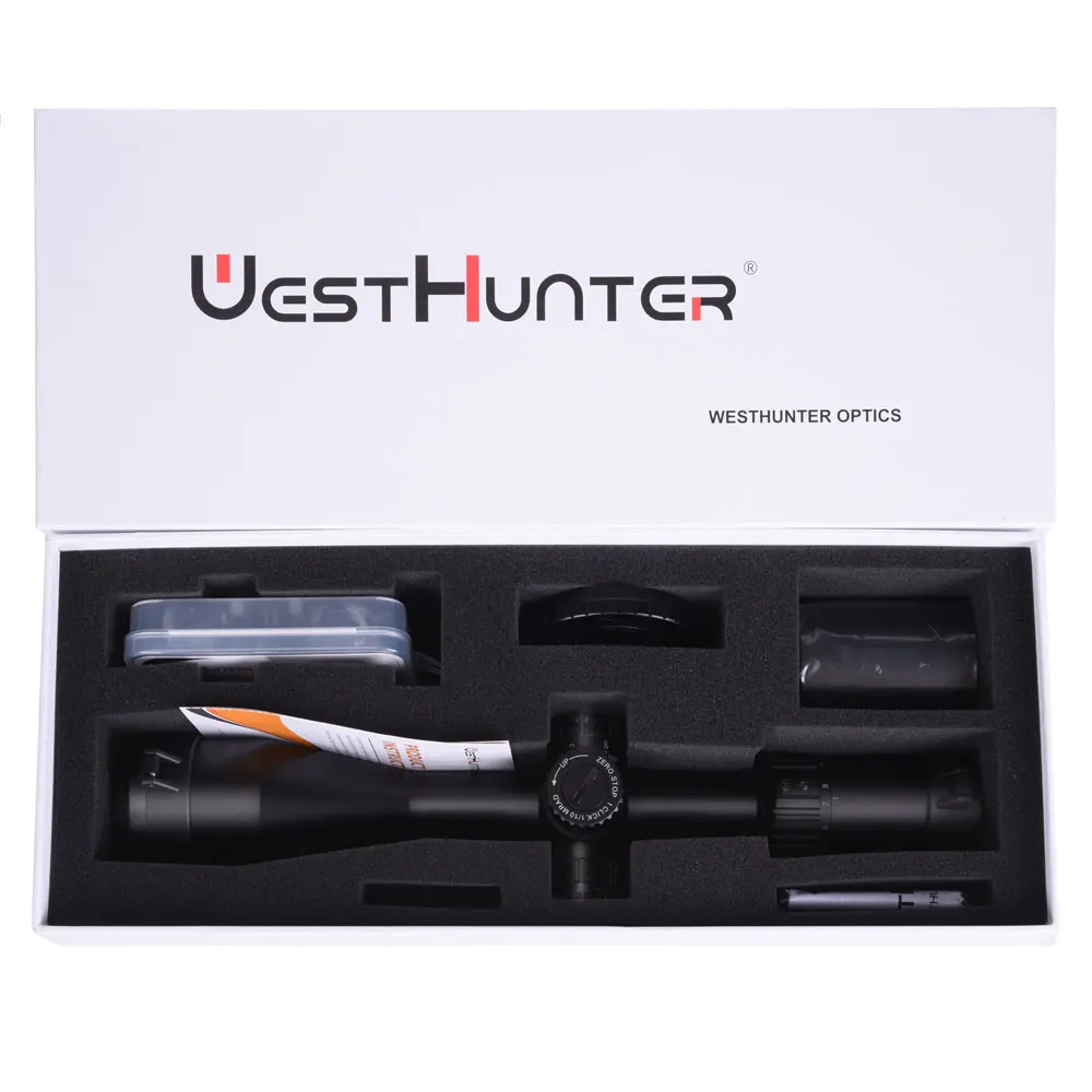 WestHunter HD GEN2 6-24x50 SFIR FFP Hunting Scope Illumination Reticle Optical Sights ZERO STOP Function