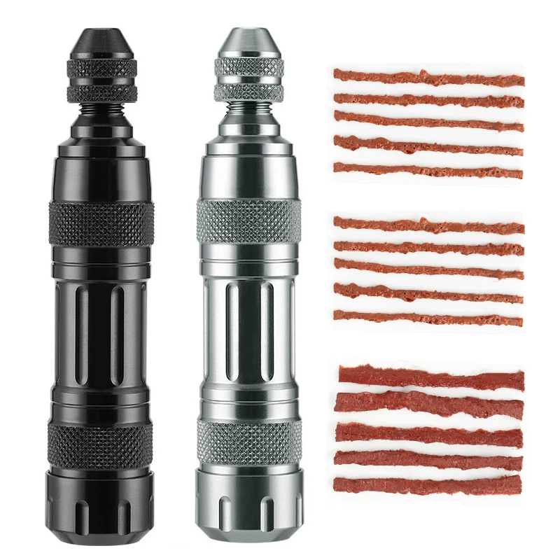 4 In 1 Cycling Bicycle Tyre Drill Puncture Services With 15 PCS Rubber Stripe Bike Tubeless Tyre Repair Tool Kits