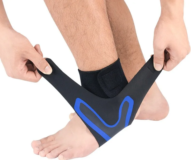 Breathable Adjustable Sport Skin Friendly Athletic Neoprene Protective Ankle Support Brace