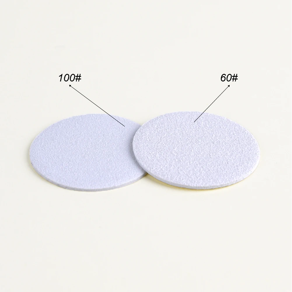 Professional OEM Custom Adhesive White Sanding Disc For Electric Foot Grinder Replacement
