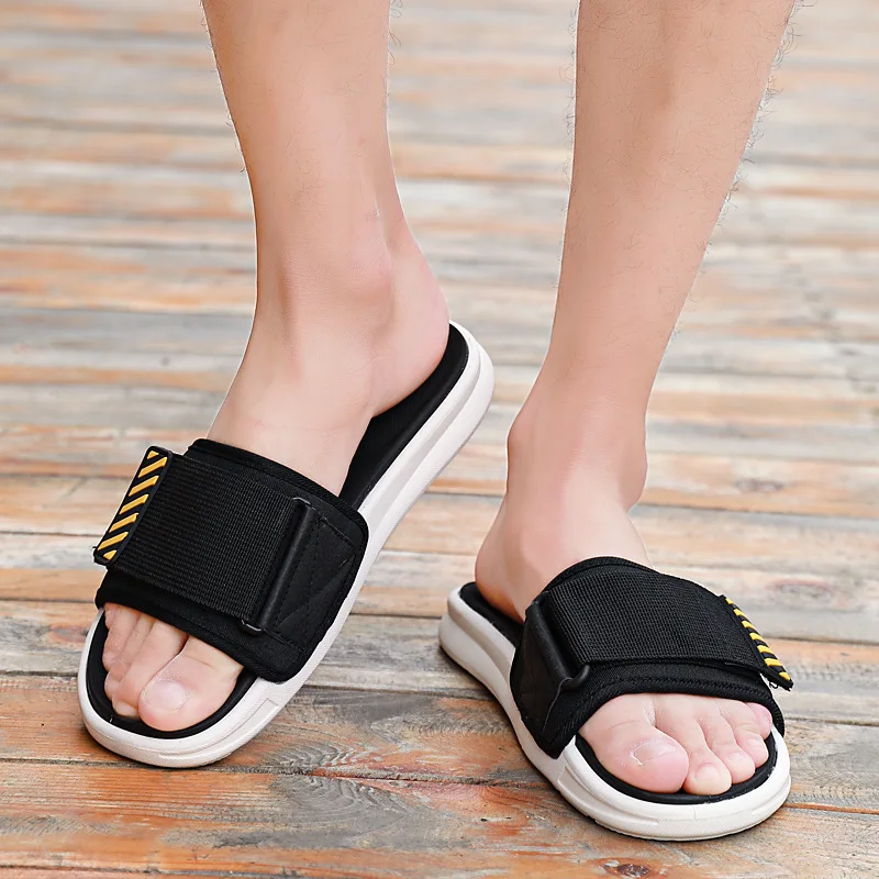 Summer Outdoor Slippers Men Casual Beach Slides Mens Soft Comfort Sandals