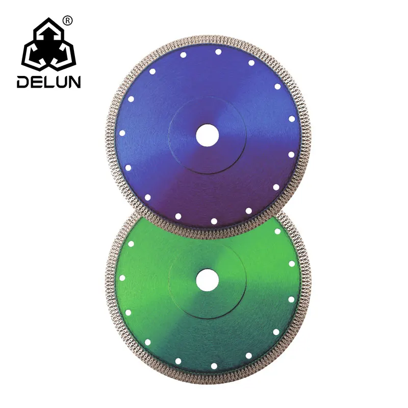 DELUN China factory hot-pressed 14 inch 355mm turbo diamond saw blade granite marble blades for concrete limestone cutting