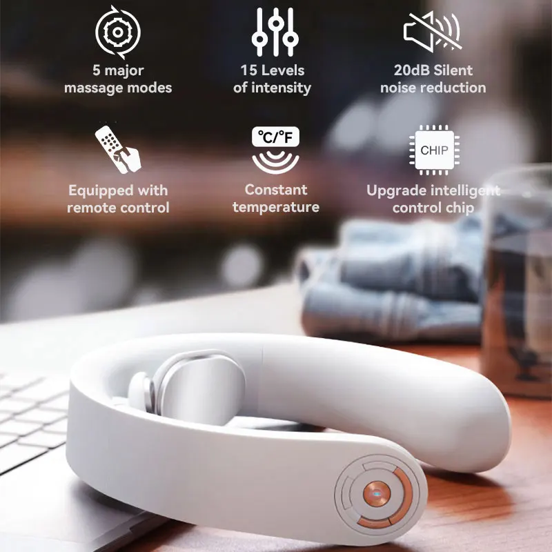 PGG D16 Dual Pressure Point Tens Smart Shiatsu Professional Personal Intelligent Neck Massager Remote Control