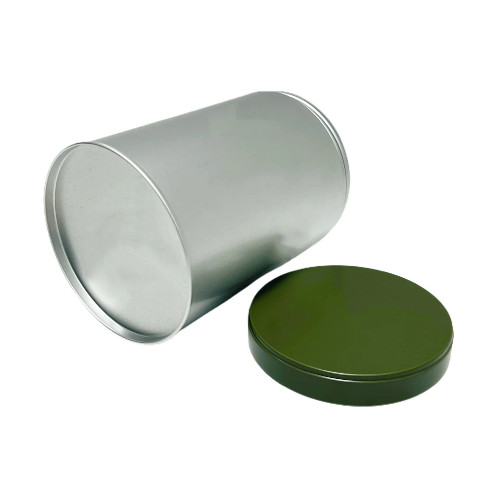 OEM ODM Custom Food Storage Container Cylinder Metal Box Packaging Luxury Aluminum Coffee Tea Tin Can for Coffee