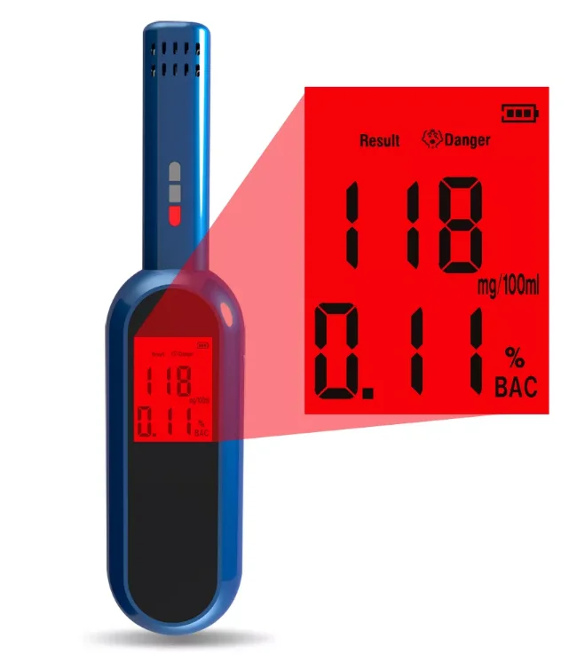 High Precision Alcohol Meter Air Blowing Alcohol Tester Alcohol  Air Detector