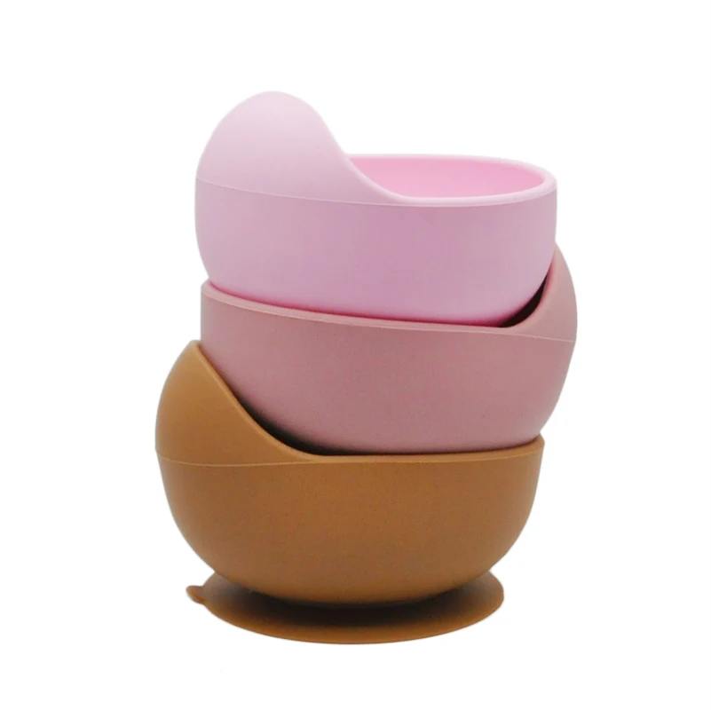 New Design Food Grade Baby Feeding Bowl Custom Silicone Baby Suction Bowl
