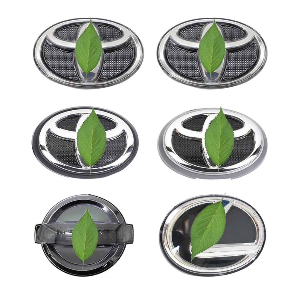 High Quality 4d 5d Car Front  LED Headlight Auto Front Emblem Badge Logo LED Light For  Vehicle Toyota Prado Landcruier