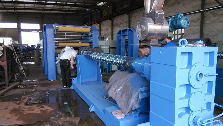 PP flat yarn extruder high speed polypropylene flat yarn extrusion line for flexible packaging bag/fibrillated sewing thread