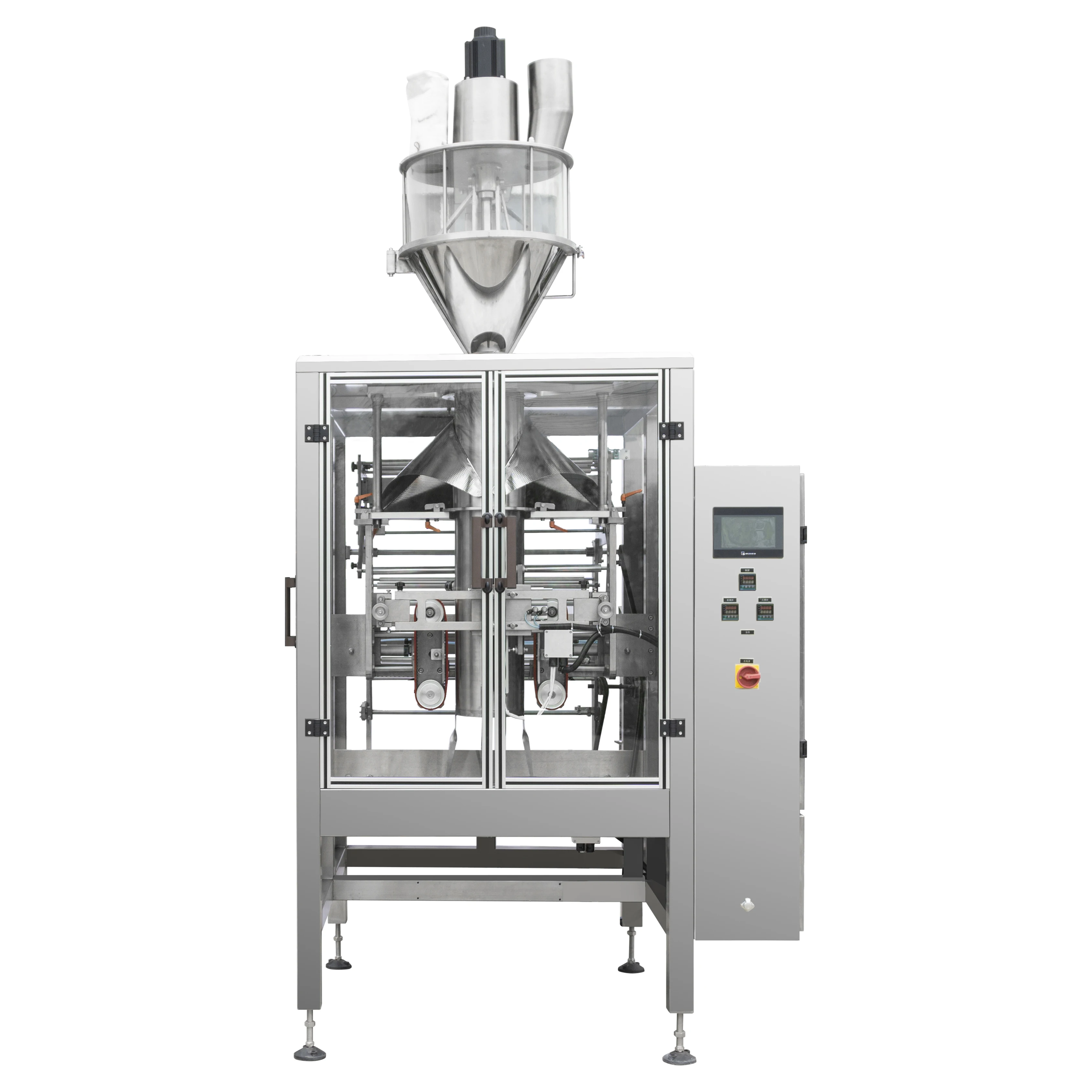Full automatic small bag coffee filling machine and chili paste Jam packing machine weigh scale and seed packing machine