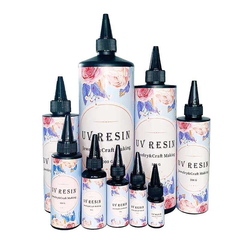 Wholesale UV Curable Resin 30g 50g 100g 200g 500g 1000g Jewelry Making UV Resin Hard for DIY Craft