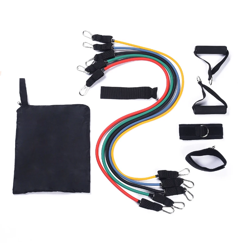 
Muscle training belt natural latex chest expansion fitness equipment yoga tension belt 