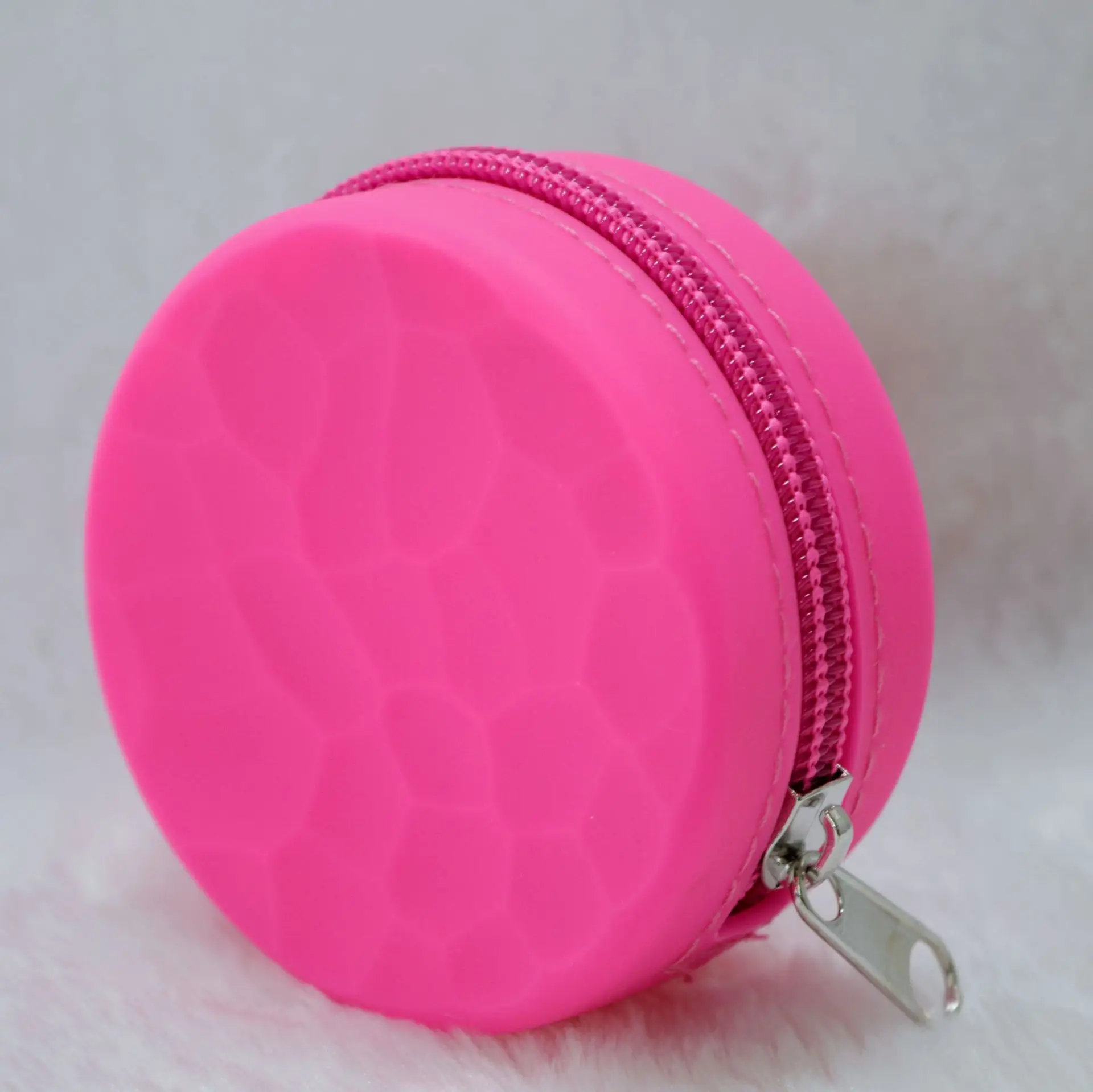 Wholesale Round Coin Bag Portable Waterproof Silicone Change Purse for Kids and Girls