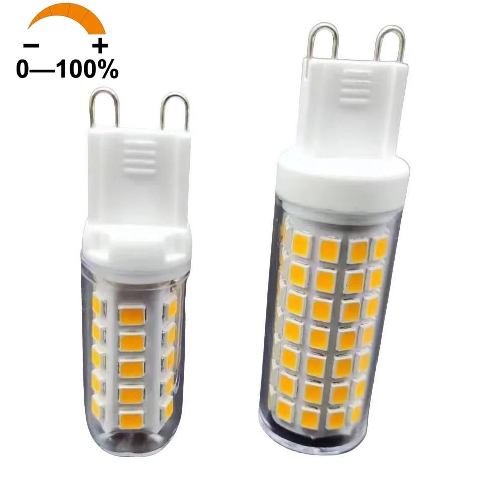 Оптовая продажа Керамическая люстра светодиодная лампа 3000K теплый белый AC110V без мерцания 3 Вт 5 G9 с регулируемой яркостью