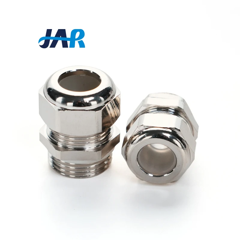 JAR High-Temp Metal IP68 Connector Brass M20*1.5 Cable Gland Waterproof Cable Entry with RoHS Certification PG & MG Type