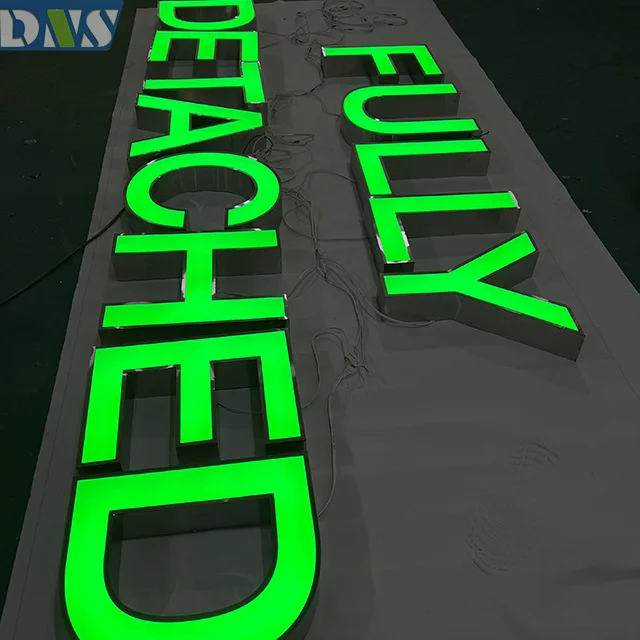 acrylic boards shop with  front light board business sign  3d store front  wall sign led frontlit letter