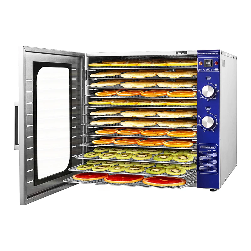 Small Capacity 12 Trays Stainless Steel Home Kitchen Compact Food Dehydrator Apple Dehydrator Machines