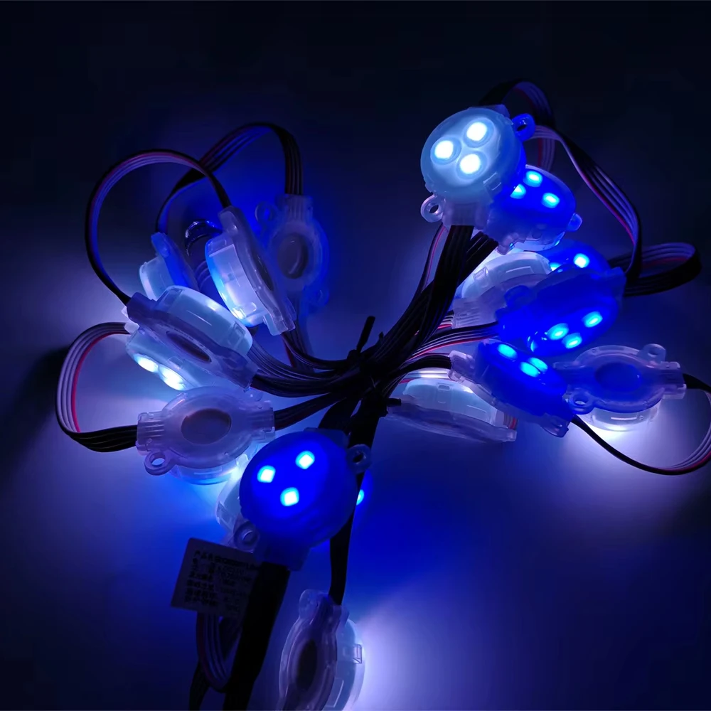 Hotel Building House SMD3535 IP67 Waterproof RGB Pixel Three Housing Shell Mega Pointe 12V Control Source LED Point Lights