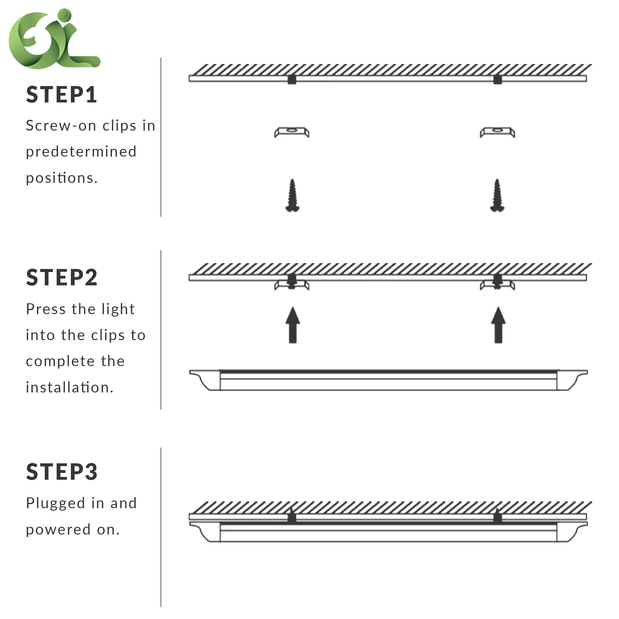 28w 2ft 2000Lm Indoor Panel Led Batten Lights Body Lamp Power Lighting Evo Purification Light