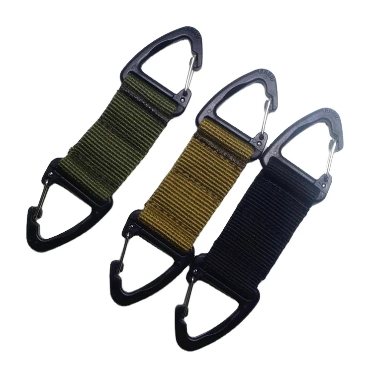 Wholesale metal keychain with carabiner keychain custom logo short lanyard keychain