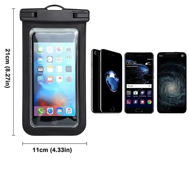 Waterproof Smartphone Bag PVC TPU ABS Mobile Phone Pouch   IPX8 Water Proof Phone Cases