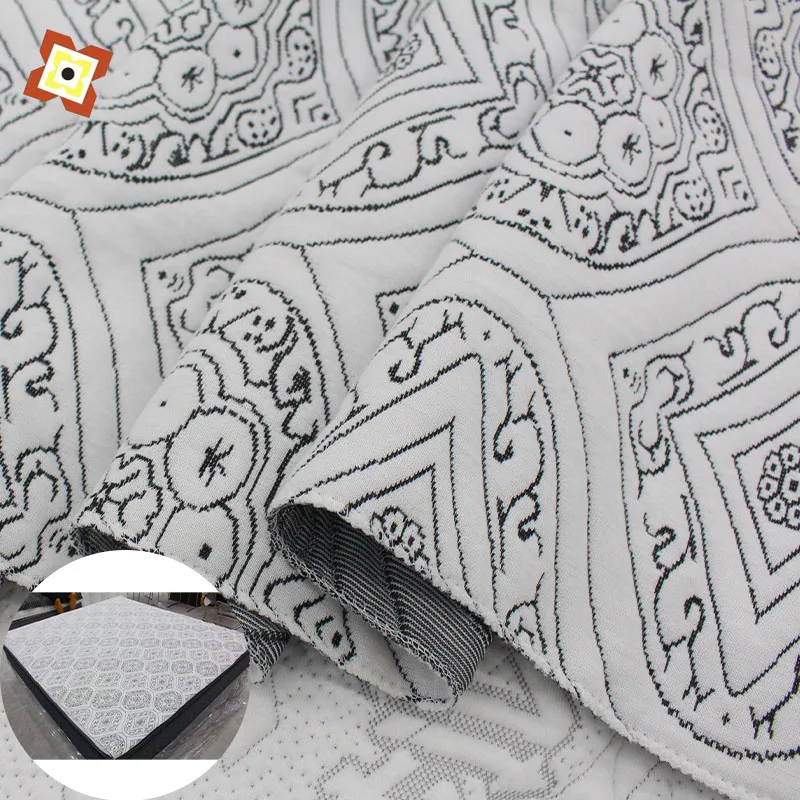 Ticking Bamboo Organic Stretch Bamboo Fabric Antimicrobial & Healthy Eco-friendly Bamboo Jacquard Knitted Mattress Fabric