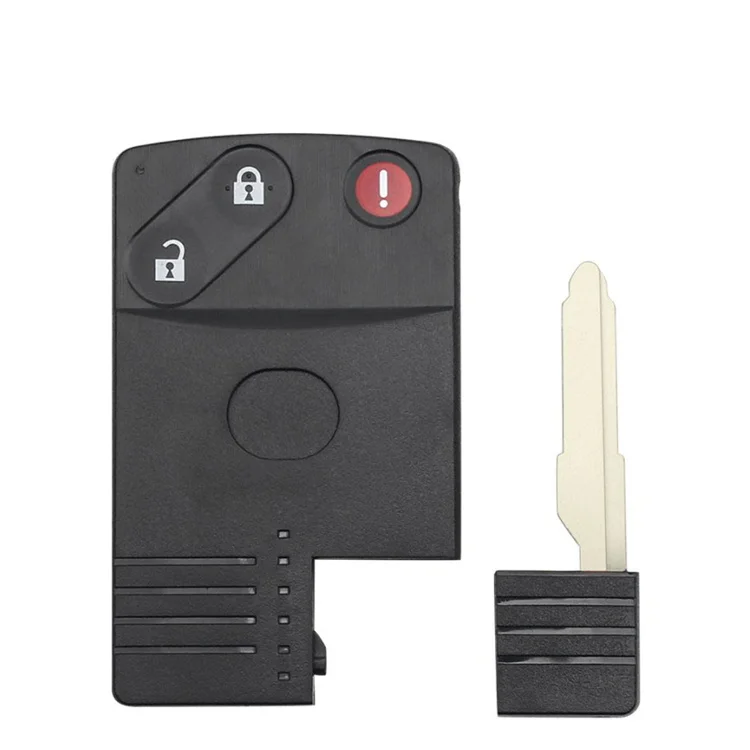 2+1 Buttons Smart Card Remote Key Shell Fob For Mazda 5 6 CX-7 CX-9 RX8 Miata 2004-2009 Car Key Shell