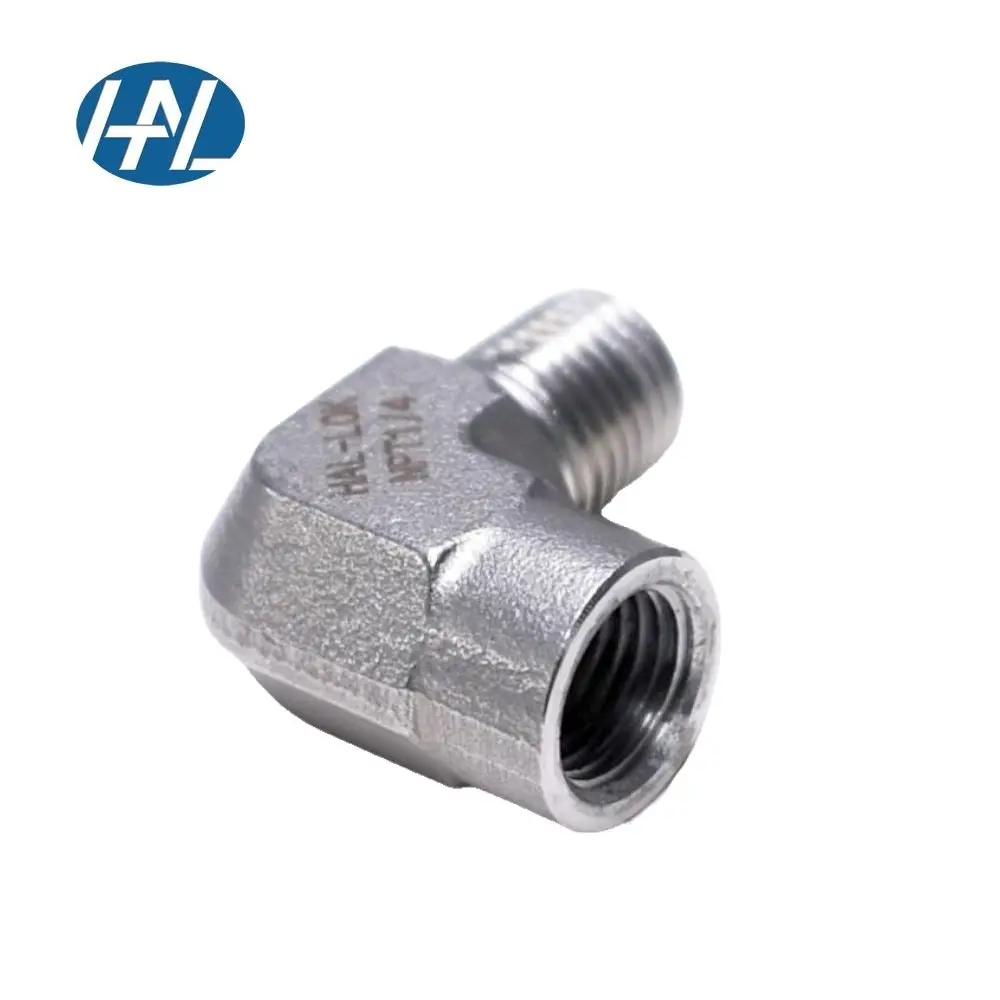 Forged Stainless Steel High Pressure 90 Degrees1/2' NPT Male To Female Elbow