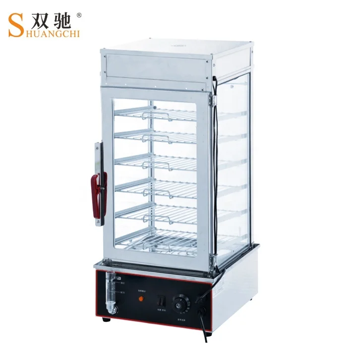 Full stainless steel KFC use glass display cabinets commercial  hot food display cabinets fried chicken warmer