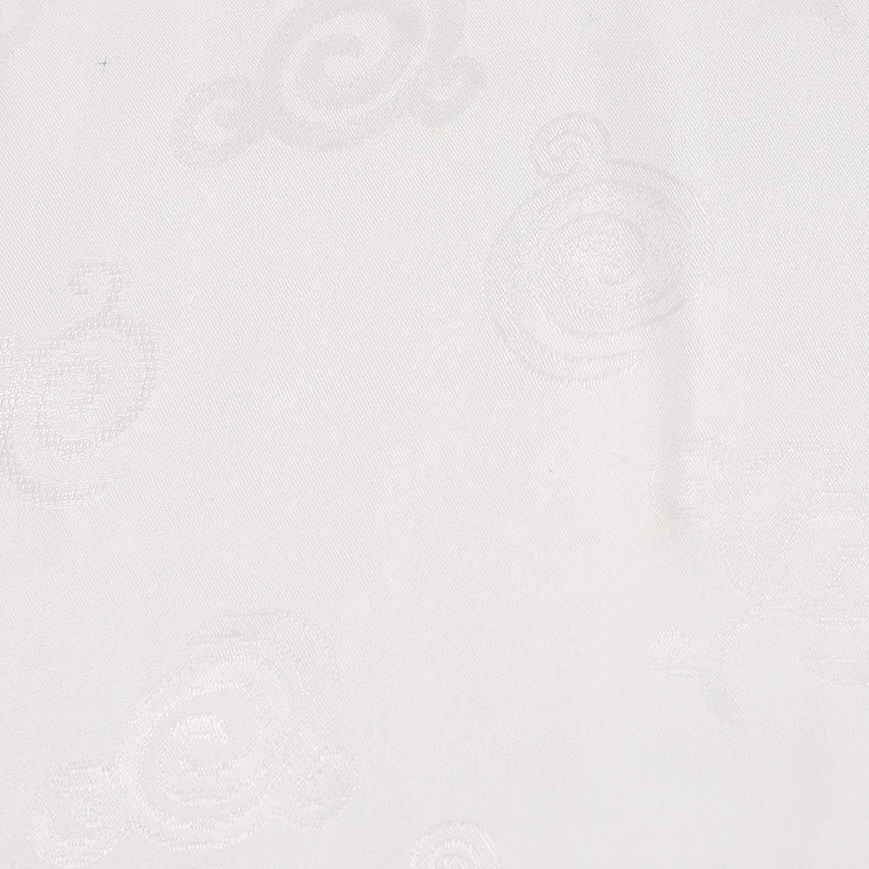 Оптовая продажа Zhejiang шелковая спиральная круглая жаккардовая белая ткань 114 см шелковая ткань