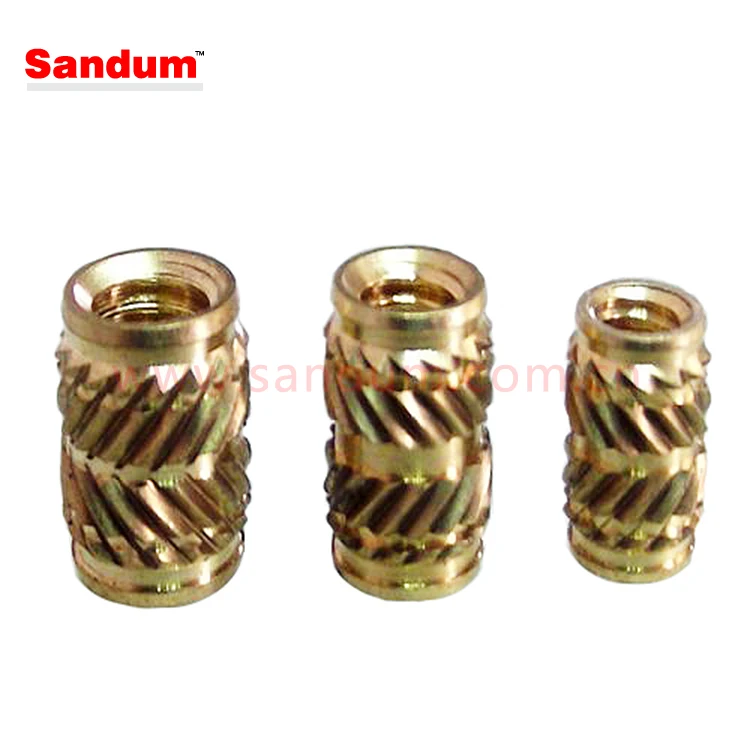 Heat set quick press brass inserts with thread 8-32 10-24 6-32 M4 M5 M6 M8