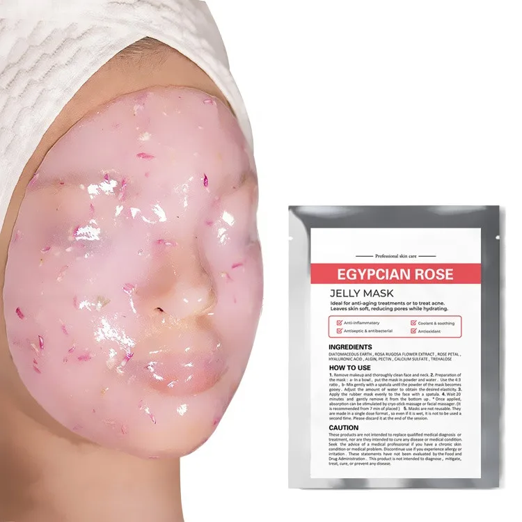 ZS Moisturizing Crystal Soft Film Powder Spa Facial Mask Beauty Salon Hydrating Natural Jelly Peel Off Lavender Collage Powder