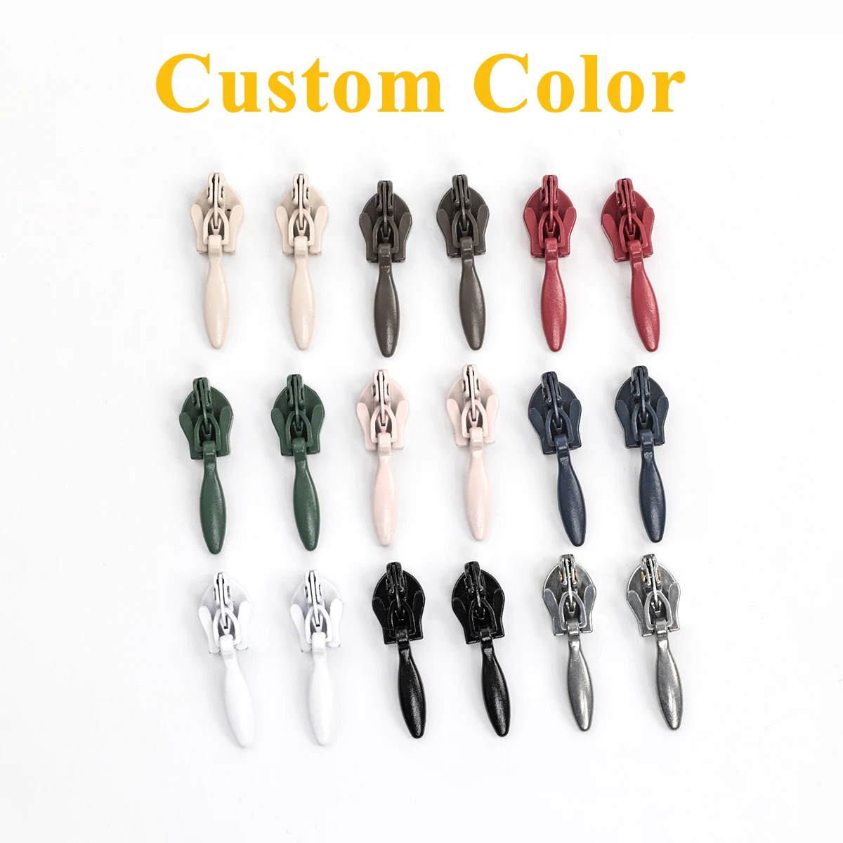 Manufactory Wholesale Invisible Teardrop Zipper Slider 3 For Dress Nylon Invisible Zipper Slider Puller Zipper Slider Body