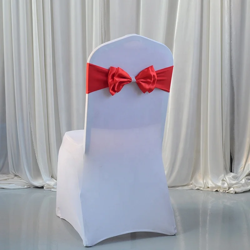 Spandex chair sashes decoration Wedding Chair back flower chair sashes for wedding