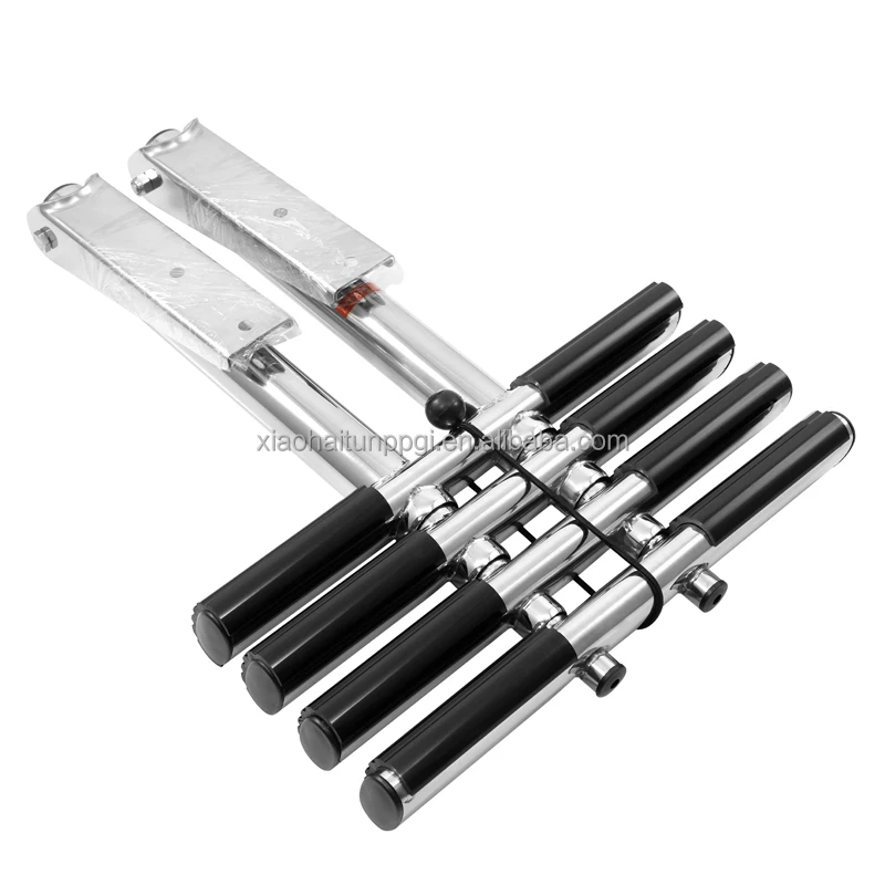 Step Telescoping Boat Ladder Little Dolphin 316 Stainless Steel 3 and 4 Silver Aluminum Water Access Boat Ladder 7 Step 1 PC