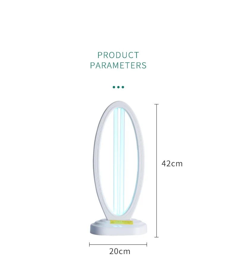 
Hot sale 36W home disinfection remote control 253.7nm quartz led uv lamp 