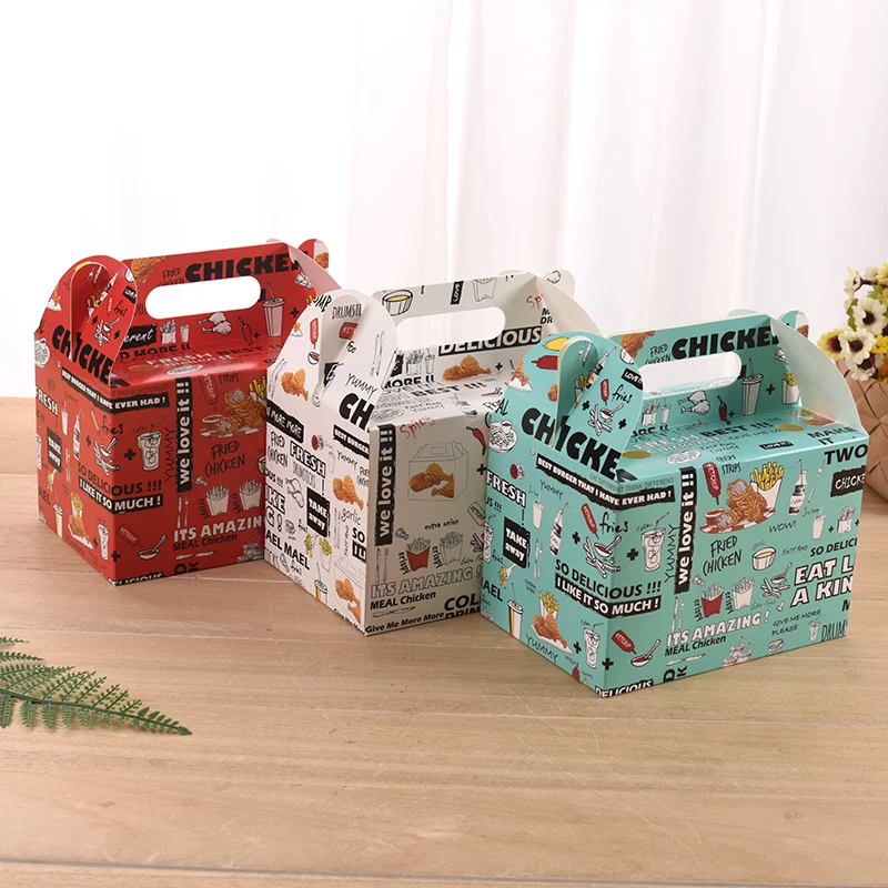 
Custom cartoon birthday cake box for children custom marked kraft bear cake box with handling 