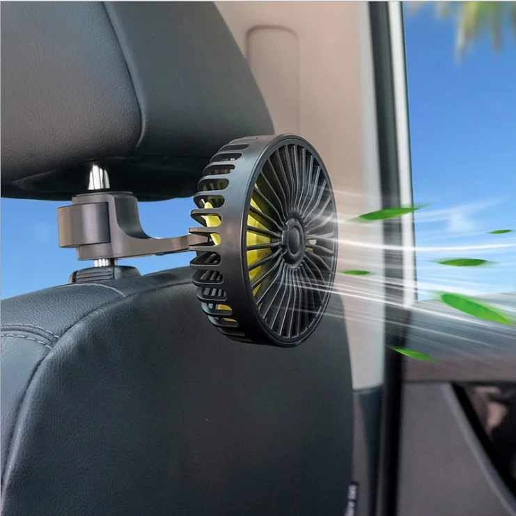 
New design hose car air fan usb cooling car fan for rear seat back seat desktop fan auto vehicle truck 