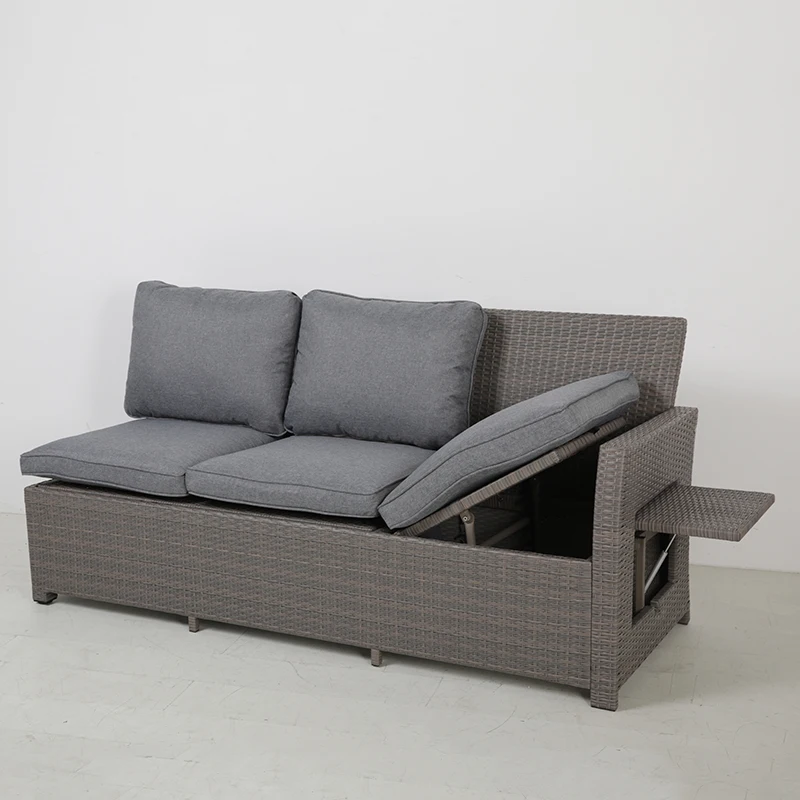 Роскошный стиль диваны de jardin coon mesa высокий задний ротанговый садовый открытый