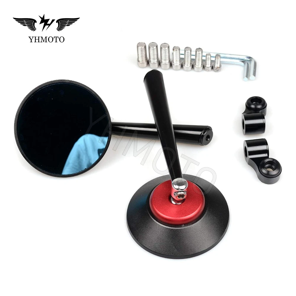 Motorcycle Motocross Parts Round 8mm 10mm Motorrad Spiegel Rear View Side Mirror For Ducati BMW Kawasaki Benelli Yamaha