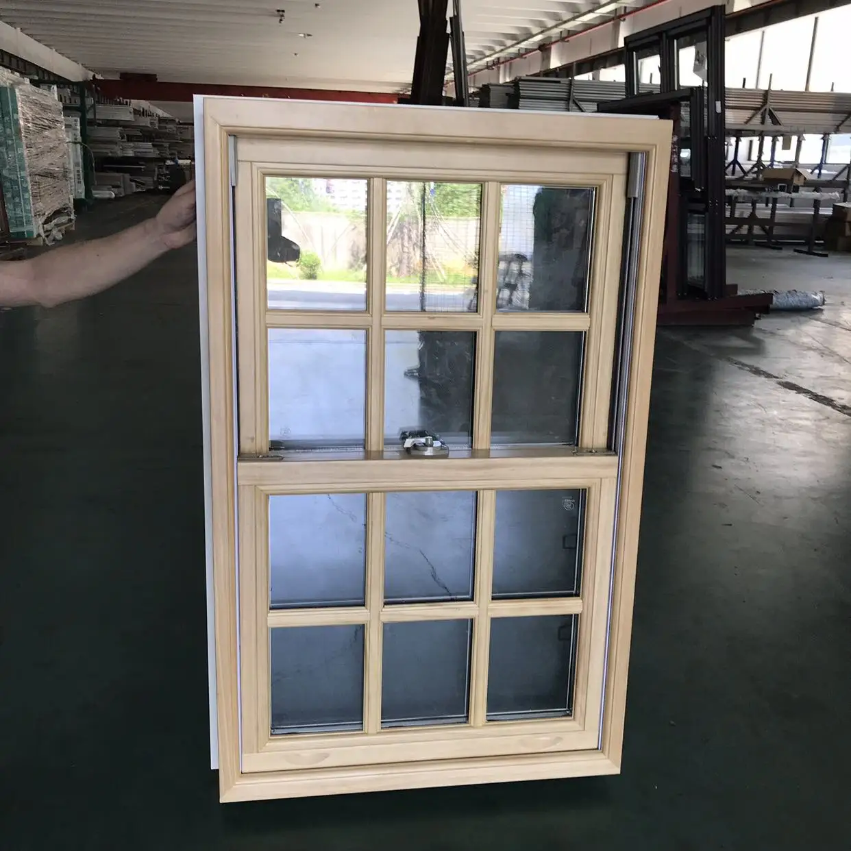 wood aluminumdouble hung window