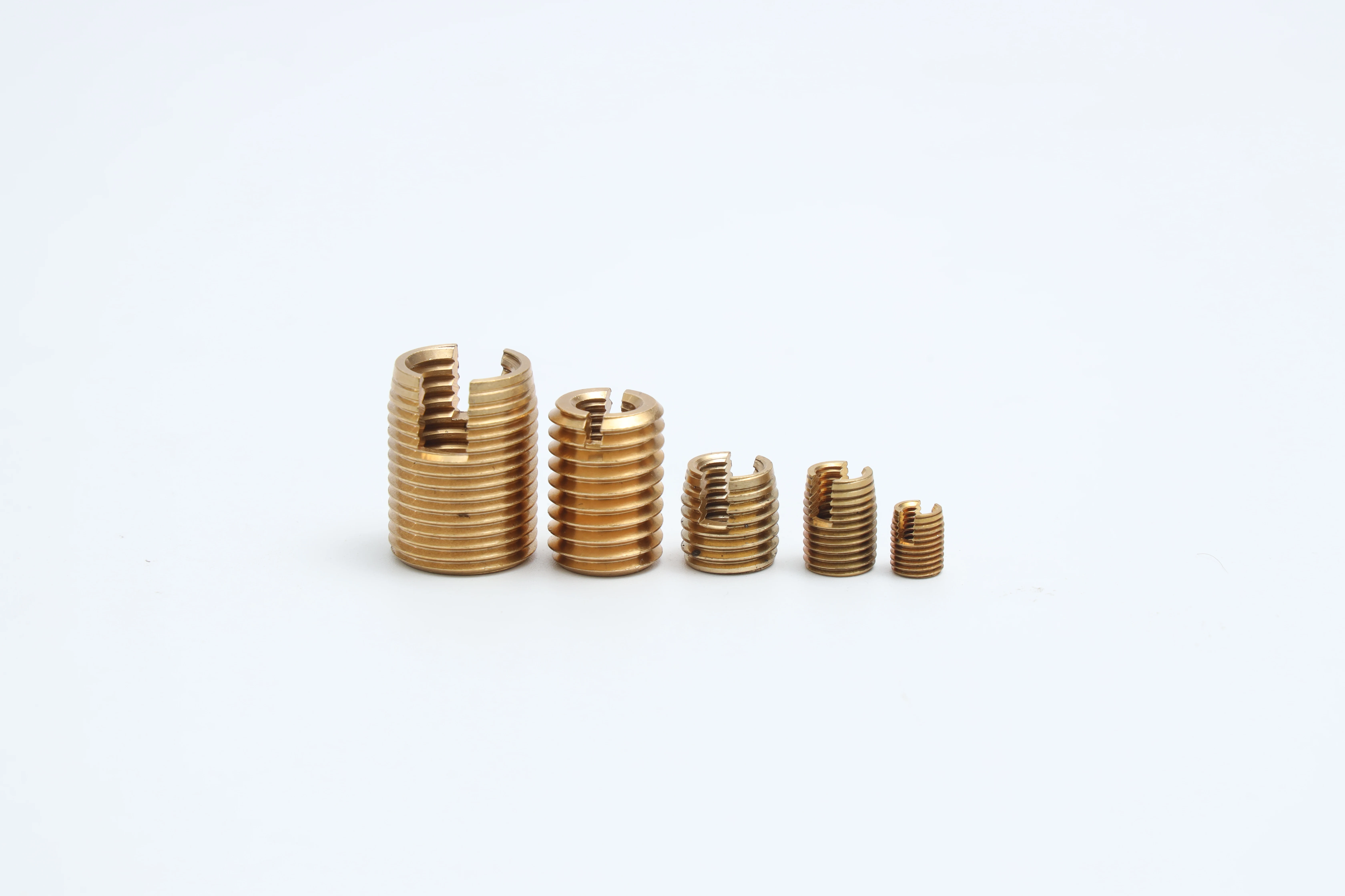 Brass self tapping threaded inserts