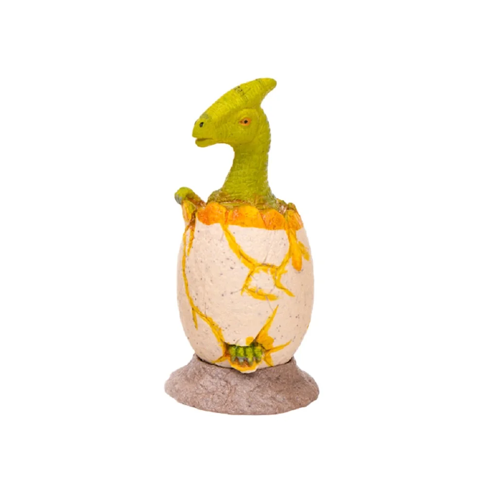 10CM Height Eco-friendly Material 3D Life-like Soft Plastic TPR Green Color Toy Dinosaur Eggs For Girls